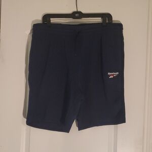 Reebok Men's Dark Blue Athletic Shorts